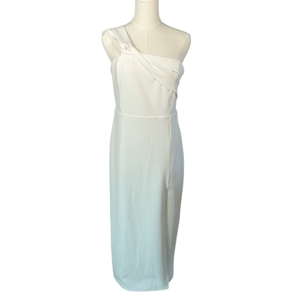 Lulu's White‎ One Shoulder Dress